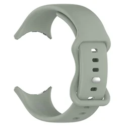 Soft Silicone Strap Replacement Band - Versatile and Comfortable Watch Bracelet Accessories for Pixel Watch 4 - 3 45mm (Gray green)