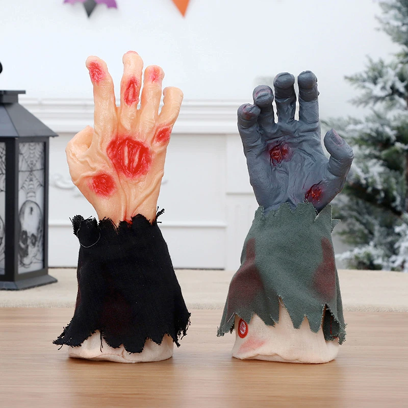 

Halloween Decorations Scary Crawling Hand Lifelike Electric Music Walking Ghost Hand Haunted House Halloween Party Decor Prop