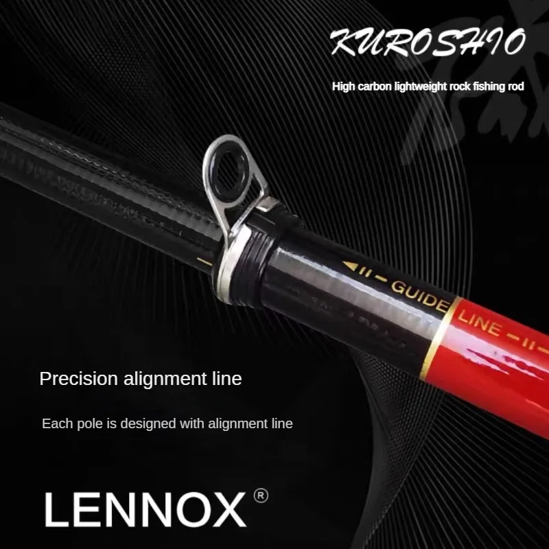 LENNOX Rock Fishing Rod Full Oblique Guide Ring Long Range Throwing Rod Carbon Ultra Light Ultra Soft Lake Reservoir Fishing Rod