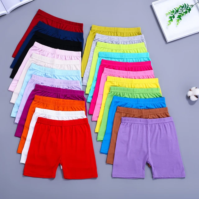 Candy Color Girls Leggings Safety Shorts 3-13 Years Old Girls Boxer Briefs  Short Beach Pants For Children Breathable Underwear - AliExpress