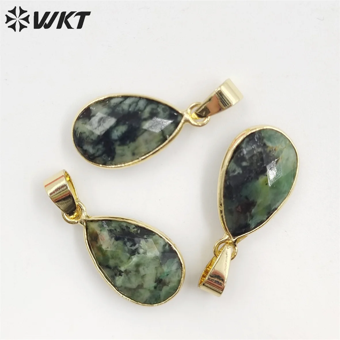 WT-P1891 WKT 2022 매력적인 아프리카 터키석 & labradorite & 천연 장미 석영 & 자수정 뜨거운 스타일 펜던트