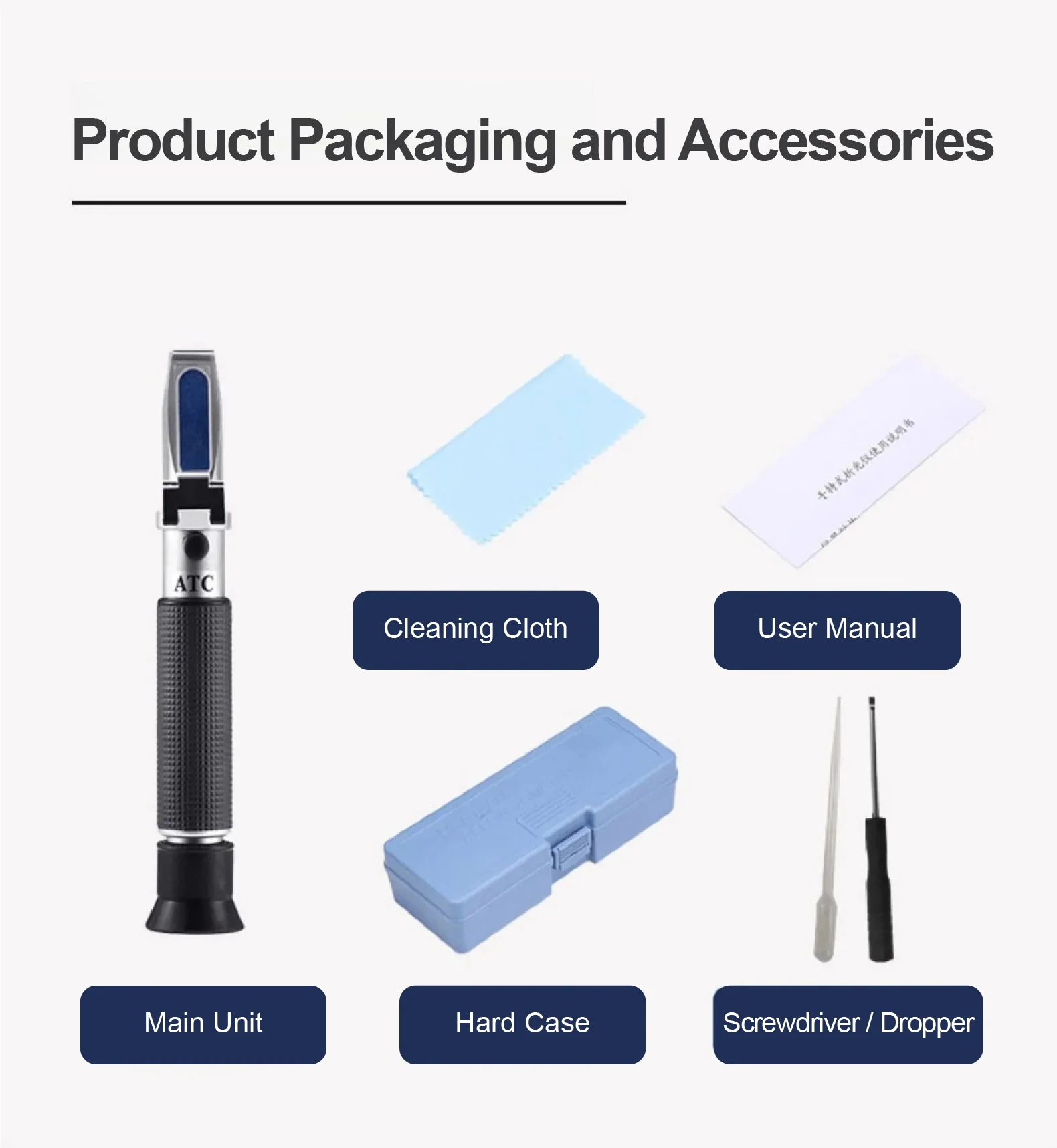 Portable Alcohol Refractometer ATC Handheld Spirit & Wine Beer Tester 0-80% ABV