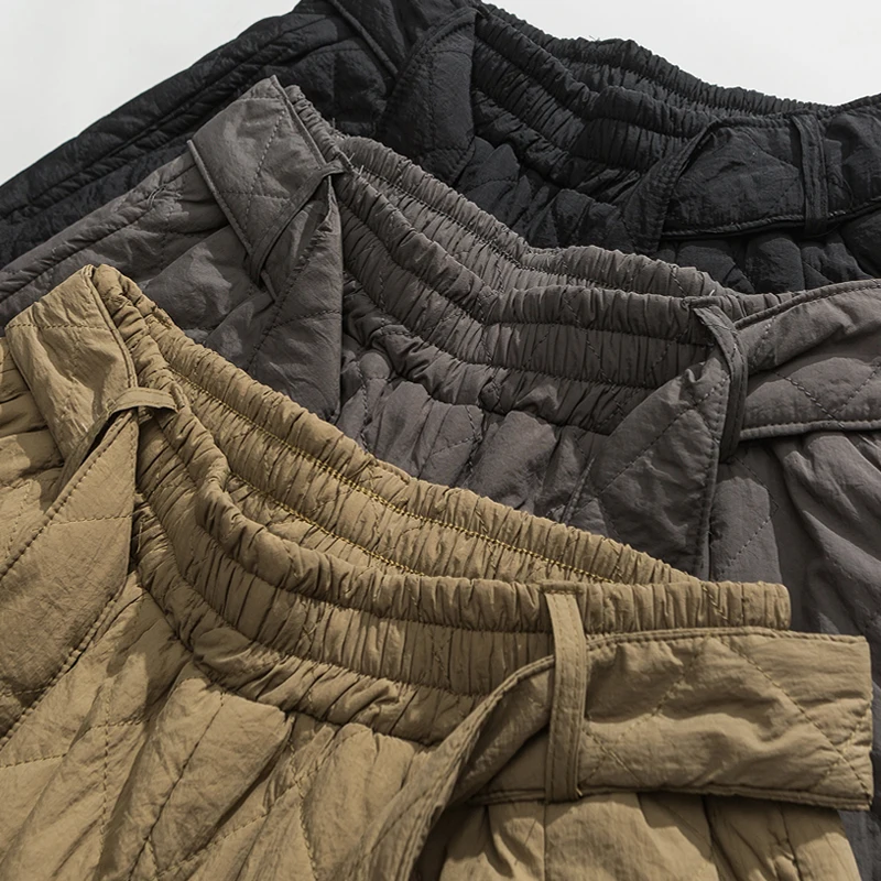 Men jogger pants men harem pants men jogger sweatpants Autumn winter thick quilted harem pants men Chinese style warm trousers male Harajuku sweatpants jogging pants oversized