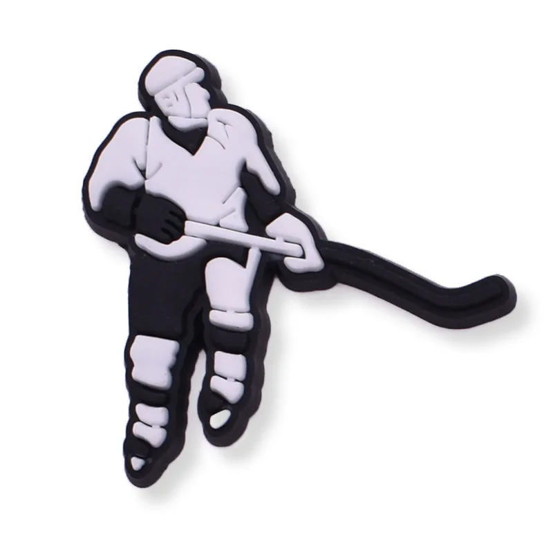 Ice hockey equipment Ice Hockey Charms PVC Pins Shoe Charms Decorations Hockey Sports Series Shoe Accessories