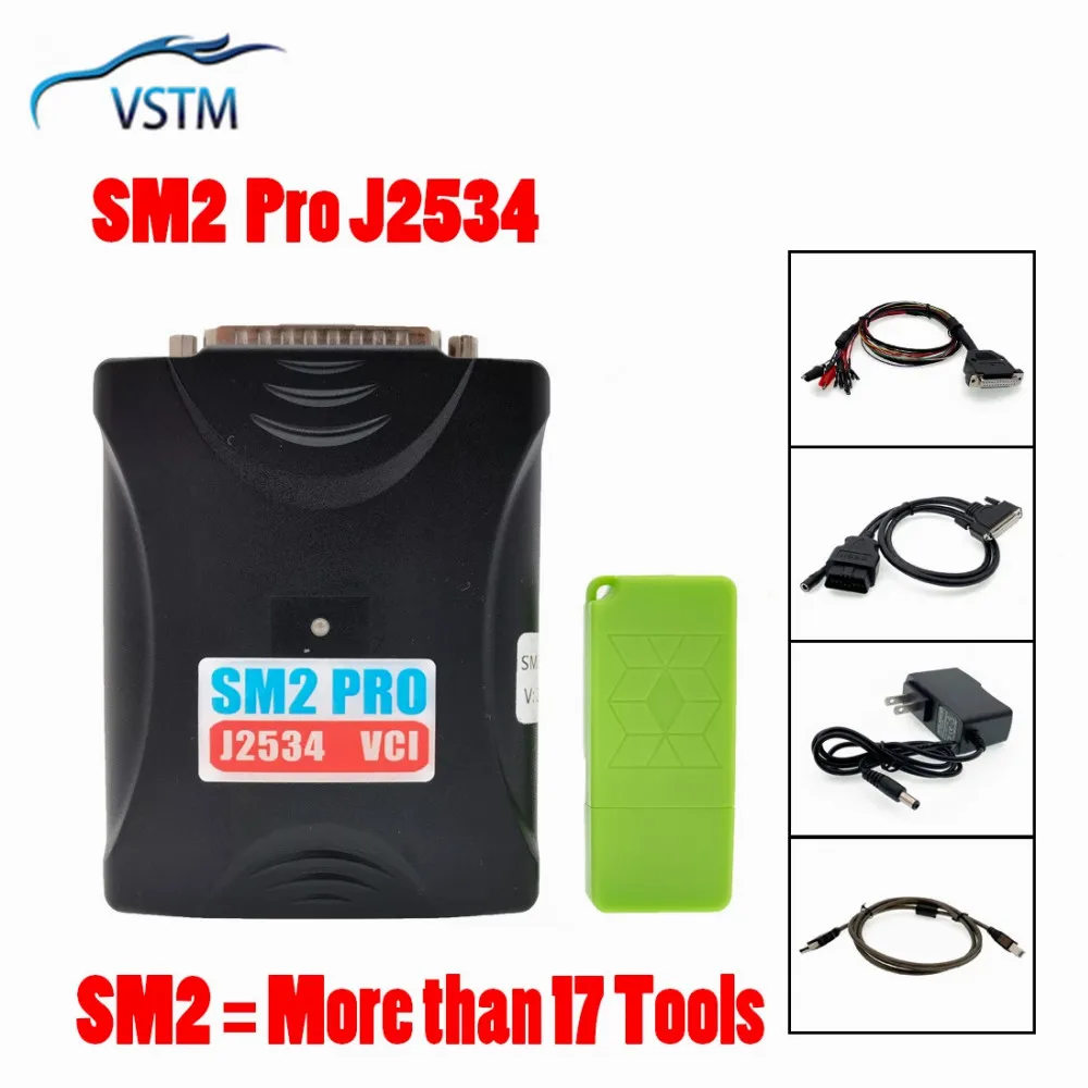 Newest 2023 Sm2 Pro J2534 Vci Ecu Programmer Read&write Tool Supported ...