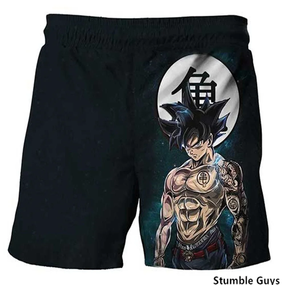 

Dragon Ball Goku Pants Children's Boys Swimming Shorts Summer Quick Dry Swimming Baby Boy Clothes Cartoon Print Beach Shorts