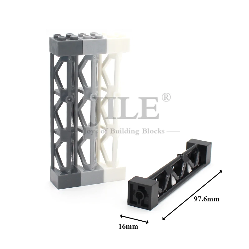 10pcs Moc Building Blocks 58827 Telegraph Pole Iron Frame Support 2x2x10 Girder DIY Bricks Compatible with Architecture Toys 4