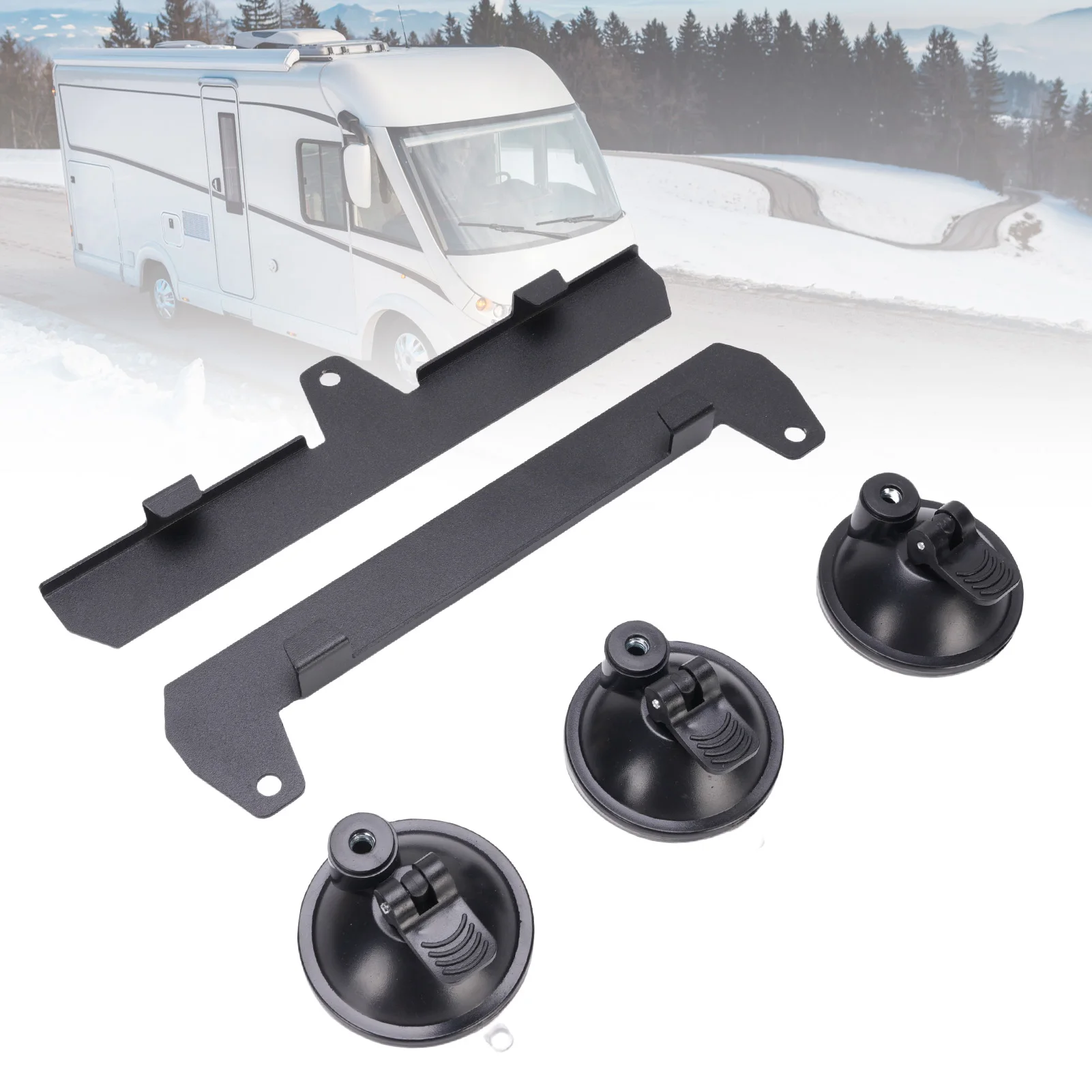 Sunroof Suction Cup Mount Metal Car Suction Cup Satellite Mount for Rear Windscreen Front Windscreen Sunroof Suction Cup Mount