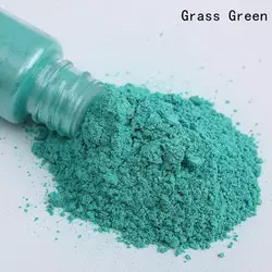 Purple Natural Mica Powder Pigments for DIY Art and Crafts - 25ml Shimmering Resin and Nail Gel Enhancer (Grass Green)