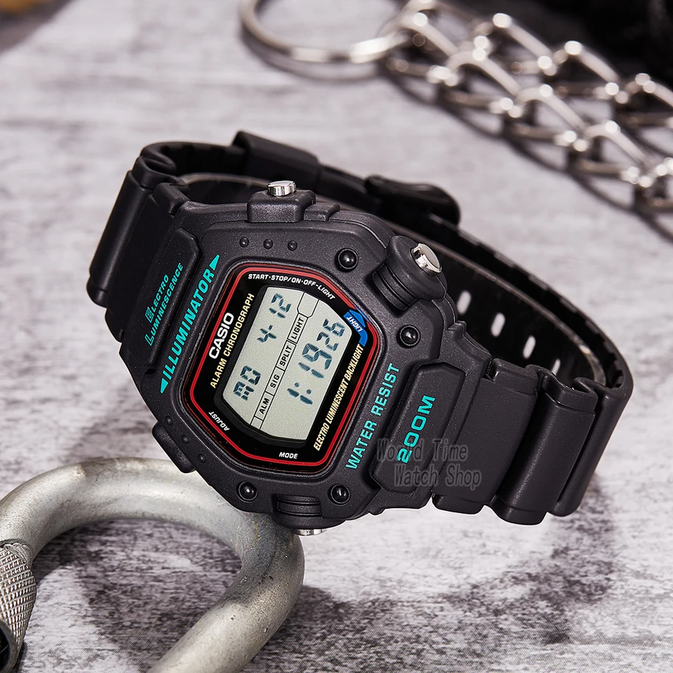 カシオ-メンズ防水アウトドアスポーツウォッチ、電子、多機能