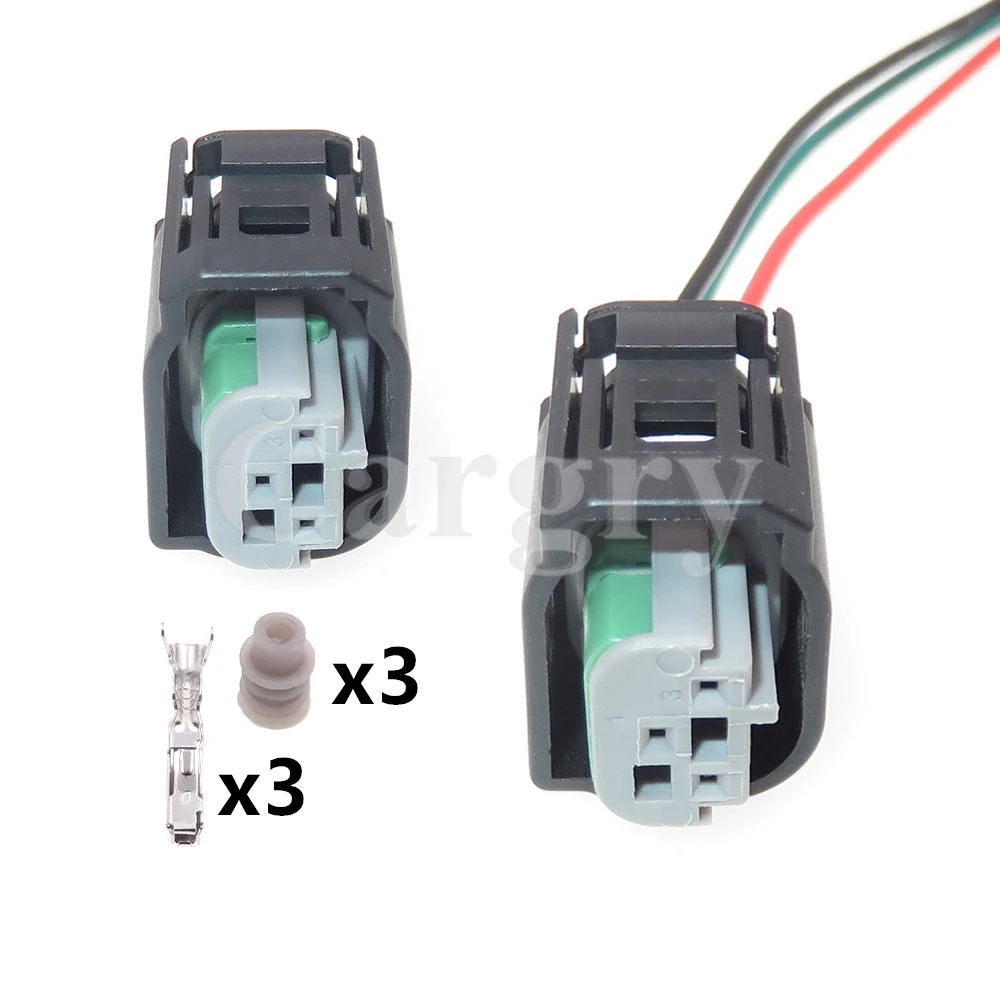 

1 Set 3P 1J0972483 2-967642-1 Auto Starter Tail Light Electric Wire Waterproof Socket Car Throttle Low Current Connector For BMW