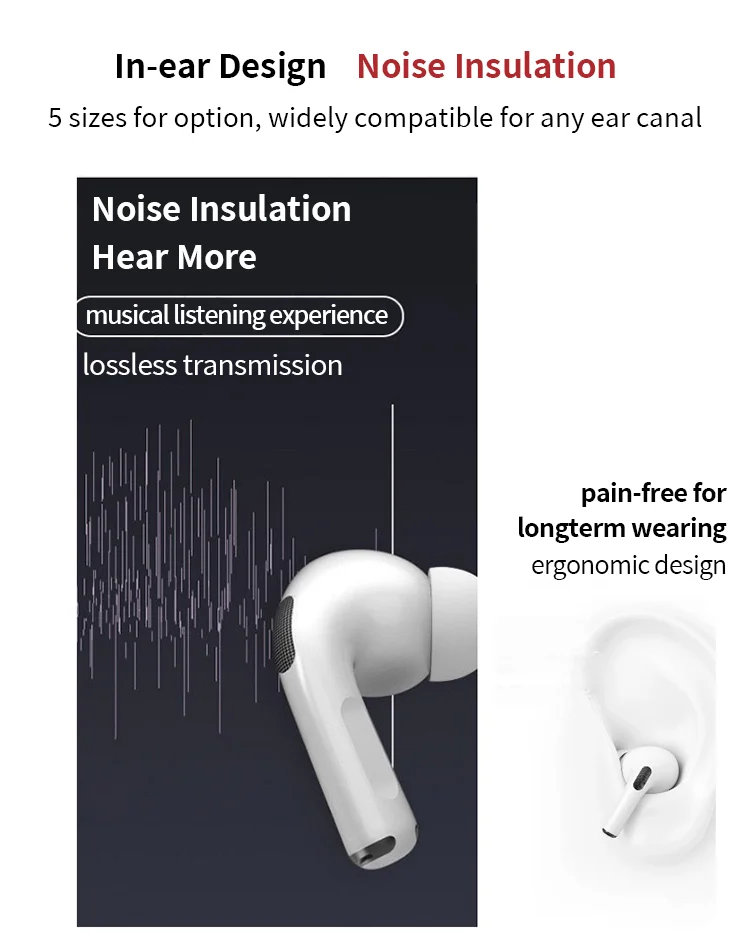 Silicone Ear Tips for Airpods Pro 3 Eartips Airpods Pro 3 Ear tips Airpods Pro 3 Silicone Tips Airpods Pro 3 Silicone Ear Caps