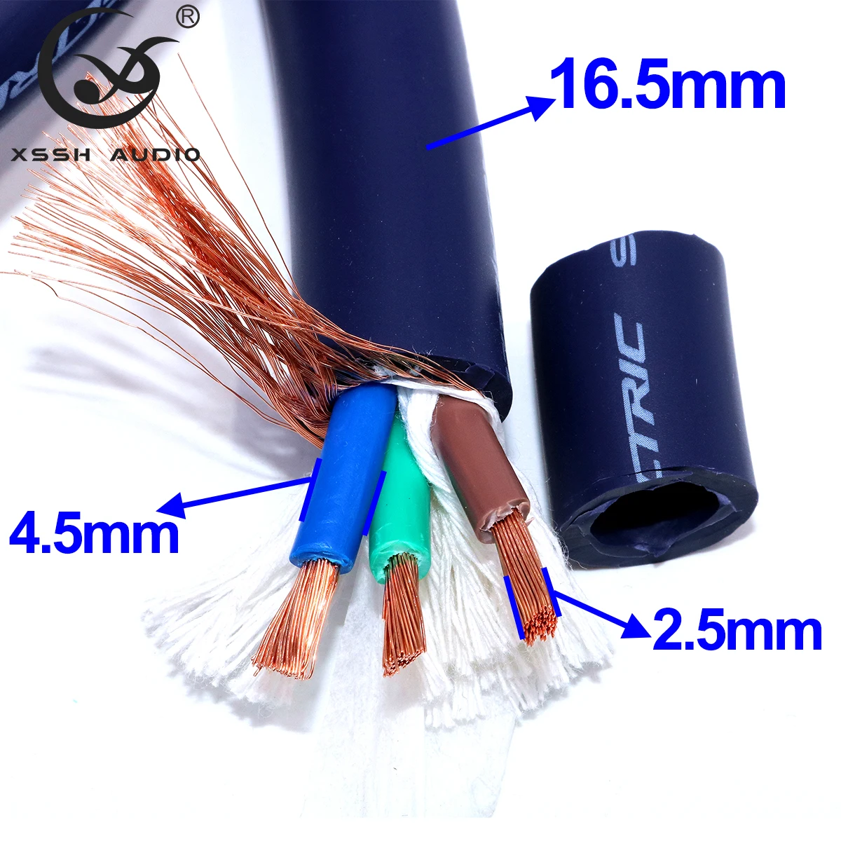 HIFI UK  ̺ XSSH  , 16.5mm OFC  ݵ 3   IEC AC ϼ ÷ 