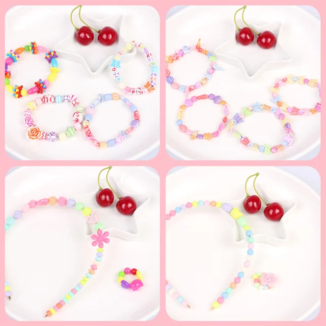 DIY Handmade Beaded Children's Toys Creative Loose Spacer Beads Making Bracelet Necklace 24 Grid Girl Jewelry Set Girl Toy Gift 6