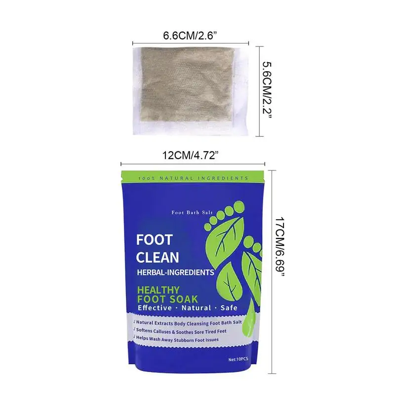 Foot Soak Salt Epsom Salts Pedicure Salt 10pcs For Soaking Feet