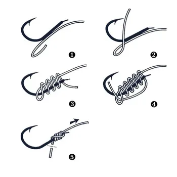 10 styles 100PCS Fishing Hooks Kits Worm Catfish Hooks Equipment Supplies Suitable for Shellfish Squid Crucian Carp 2