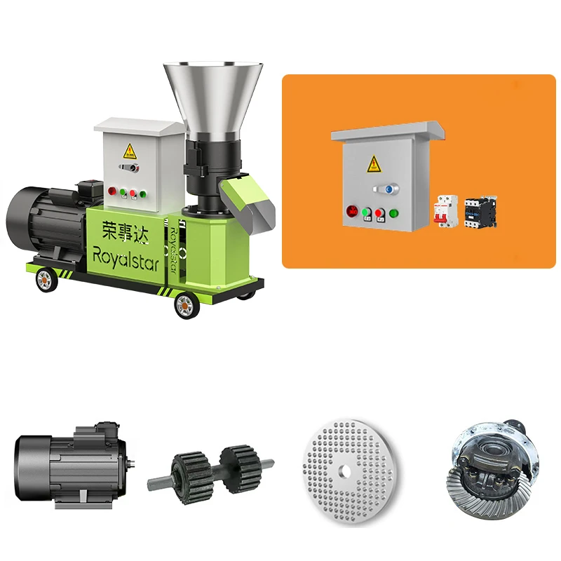 

220V/ 380V Pellet Mill Multi-function Feed Food Pellet Making Machine Household Animal Feed Granulator