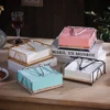 Napkin Paper Holder Bar Restaurant Hotel Napkin Organizer Black/White/Gold Tissue Storage Rack Square Solid Wood Tissue Holder 2