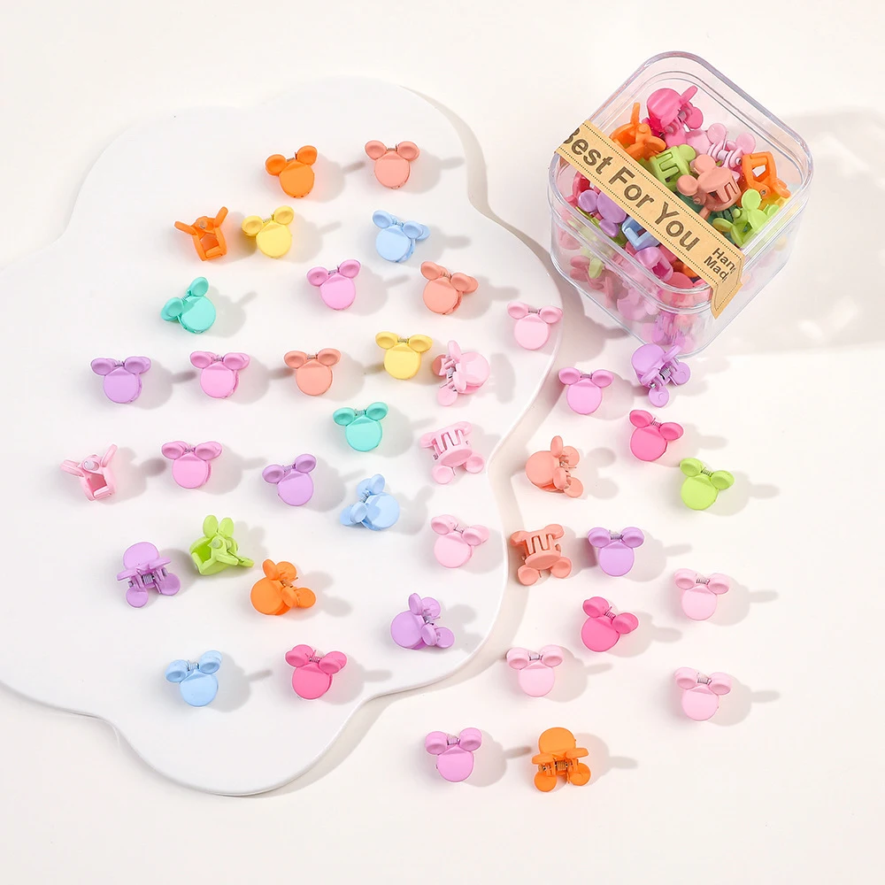Colorful Sweet Hair Clips Set - 40 PCS Cute Mini Crab Hairpins