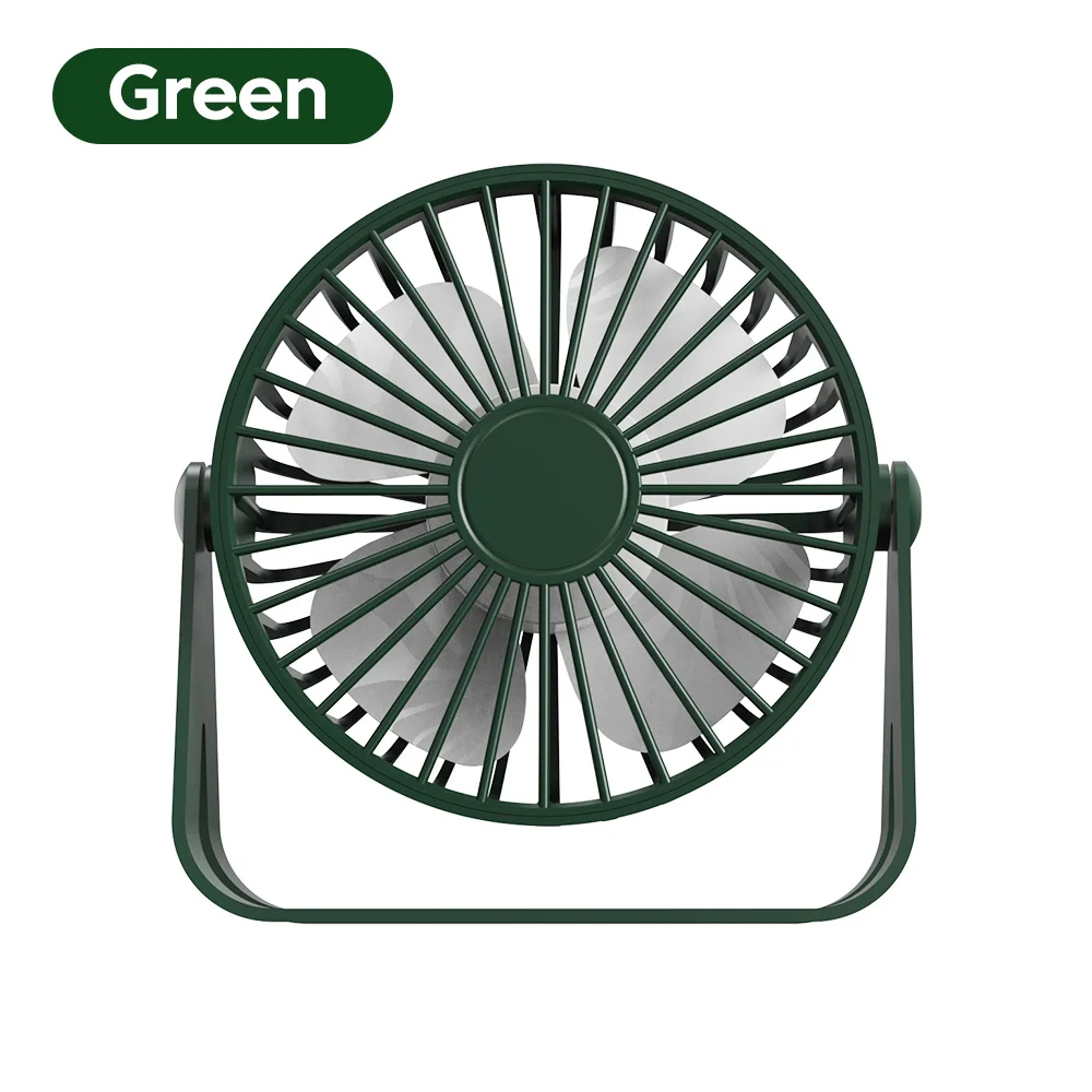 Compact 360° Adjustable USB Desktop Fan