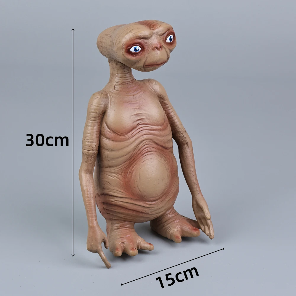 ET The Extra Terrestrial Alien UFO Action Figures PVC Table Statue Toys Latex Mascot for Gifts Ornaments Souvenirs