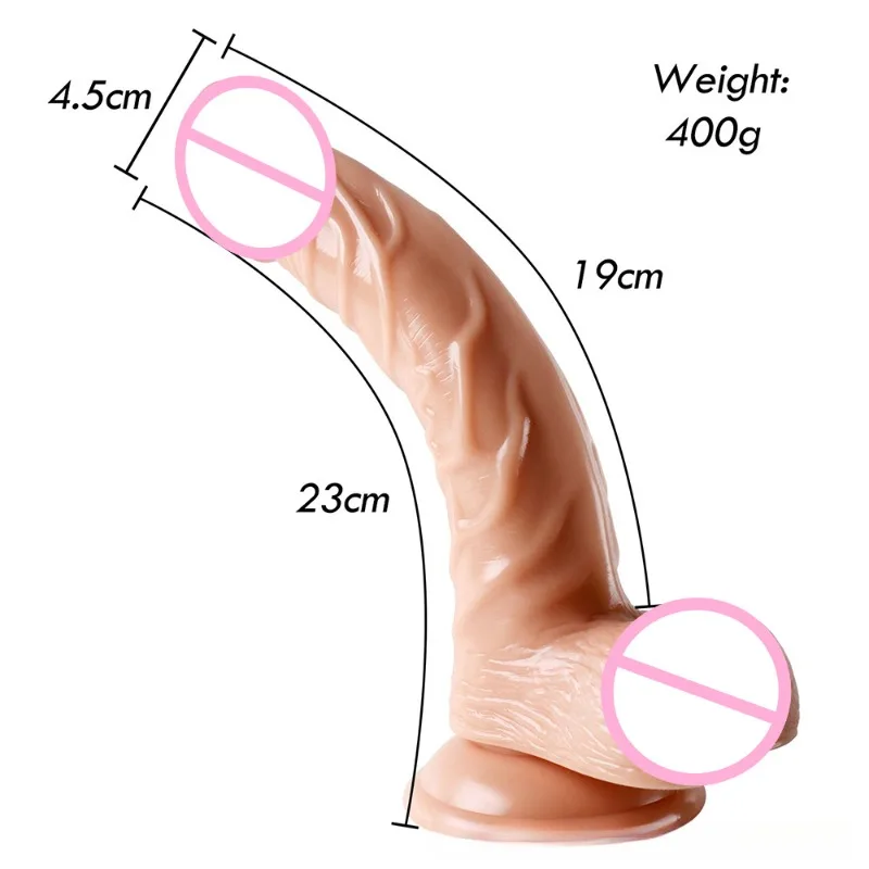 Realistic Dildos for Women Skin Sliding Foreskin Testicles Dildo Anal Vaginal Stimulation Strapon Big Penis Sex Toys for Woman