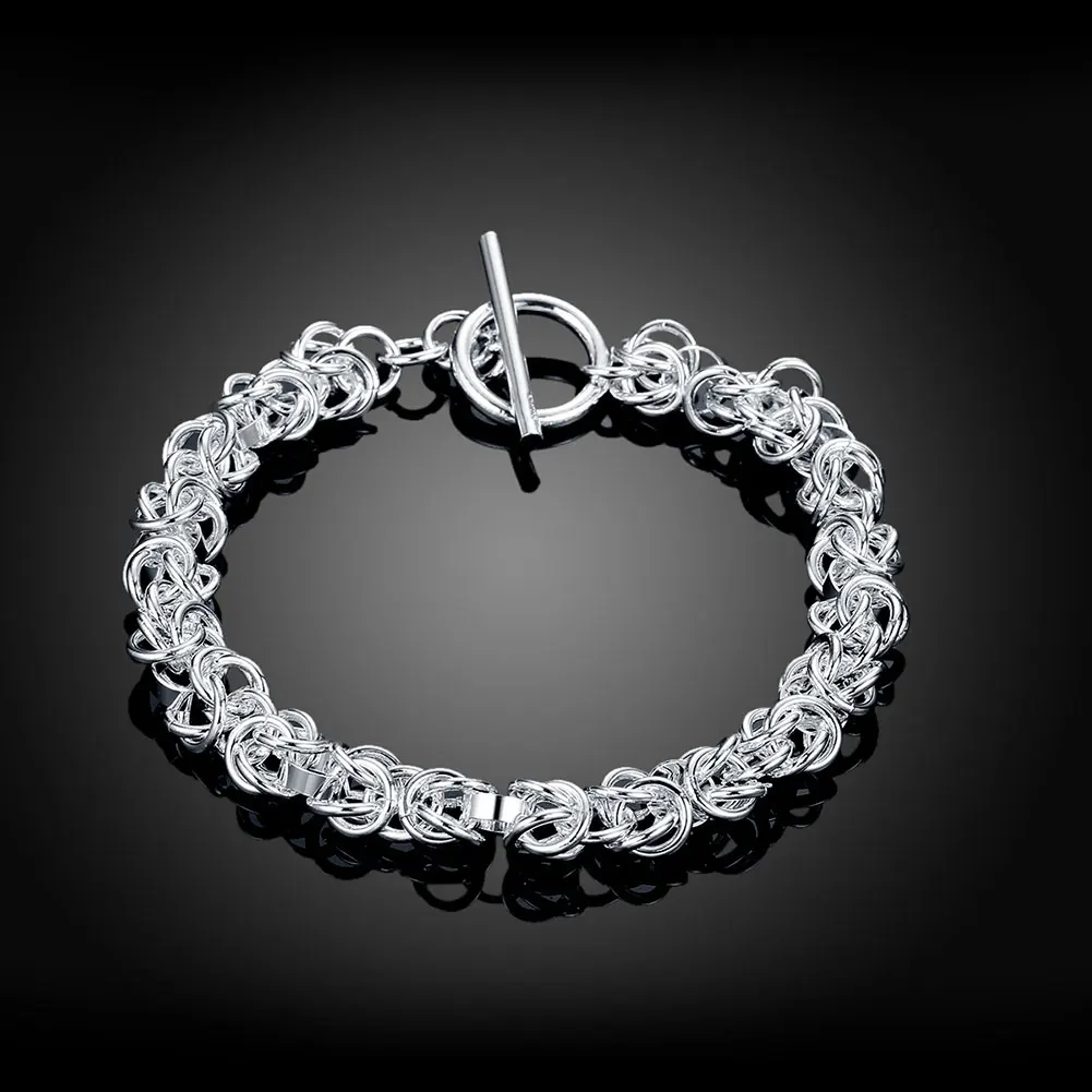 

Классический властительный мужской браслет-цепочка дракона из чистого серебра 925 пробы для женщин, высококачественный свадебный браслет, праздничный подарок, модные ювелирные изделия