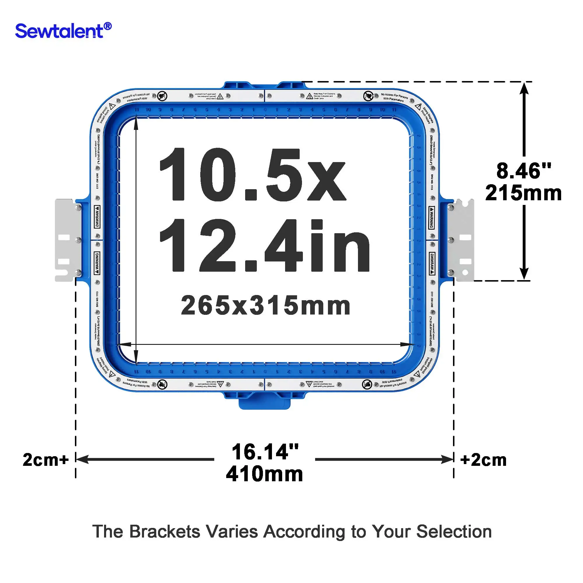 

Sewtalent Magnetic Mighty Hoop Frame Embroidery Hoops for BAI Mirror 1501 M22 Vision V22 V22-2 KESI Series Embroidery Machine