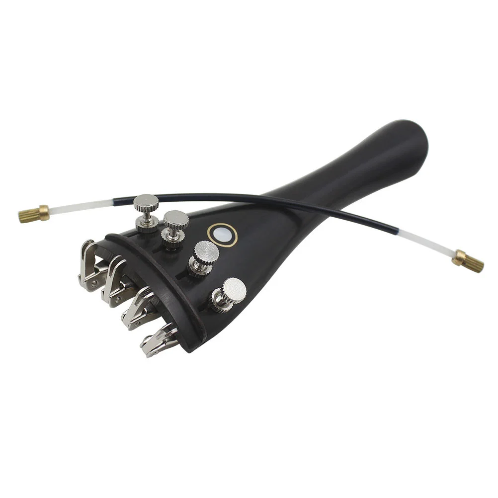 

1 Set New Ebony Violin Parts Violin Accessories Musical Gifts (Black)