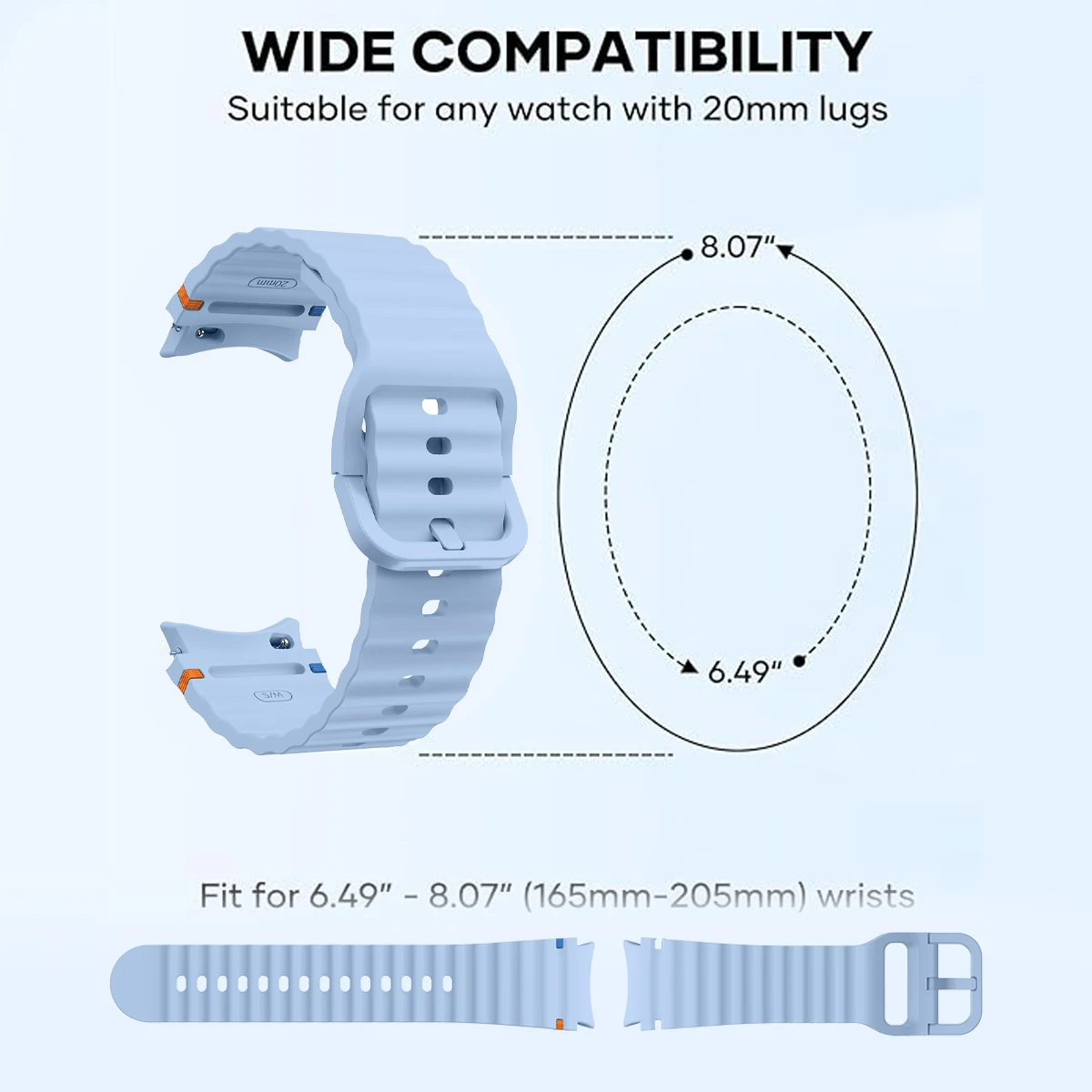 Sports Strap with Soft Silicone Bracelet and TPU Protective Cover