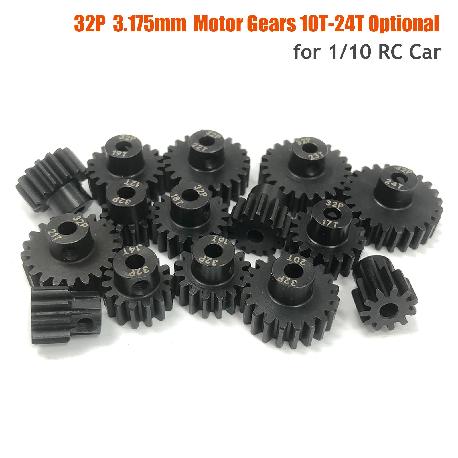 Fasizi 5PCS 48DP 17T 18T 19T 20T 21T Pignone Motor Gear Combo Set per 1/10 Rc Auto Spazzolato Motore Brushless
