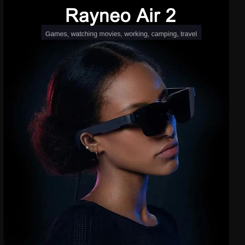 Tcl Rayneo Air 2 Smart Ar Glasses Hd 201 Pollici Occhiali Da Vista Con Schermo Gigante 120Hz High Brush 600 Nits 46 ° Fov Occhiali Xr Portatili