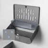 Toilet Tissue Box,waterproof Toilet Wall Hanging Pumping Paper Box, clean and tidy,No punching 5