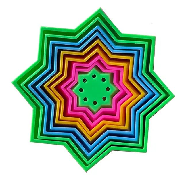 3D Star Illusion Magic Spiral Fidget Anxiety Toys For Autism Juguete Antiestres Niños Zabawki Antystresowe антистресс для детей 1