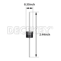 Diode Schottky 30SQ050 30A 50V Axial pour panneau solaire, Protection contre le reflux parallèle, 6 pièces 4