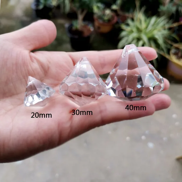 5 Db Kristály Lógó Napsütő Gyémánt Golyócsillár Prizma Arccalizált Golyó Medál Otthoni Kerti Dekoráció Díszek Szivárványkészítő - Image 4