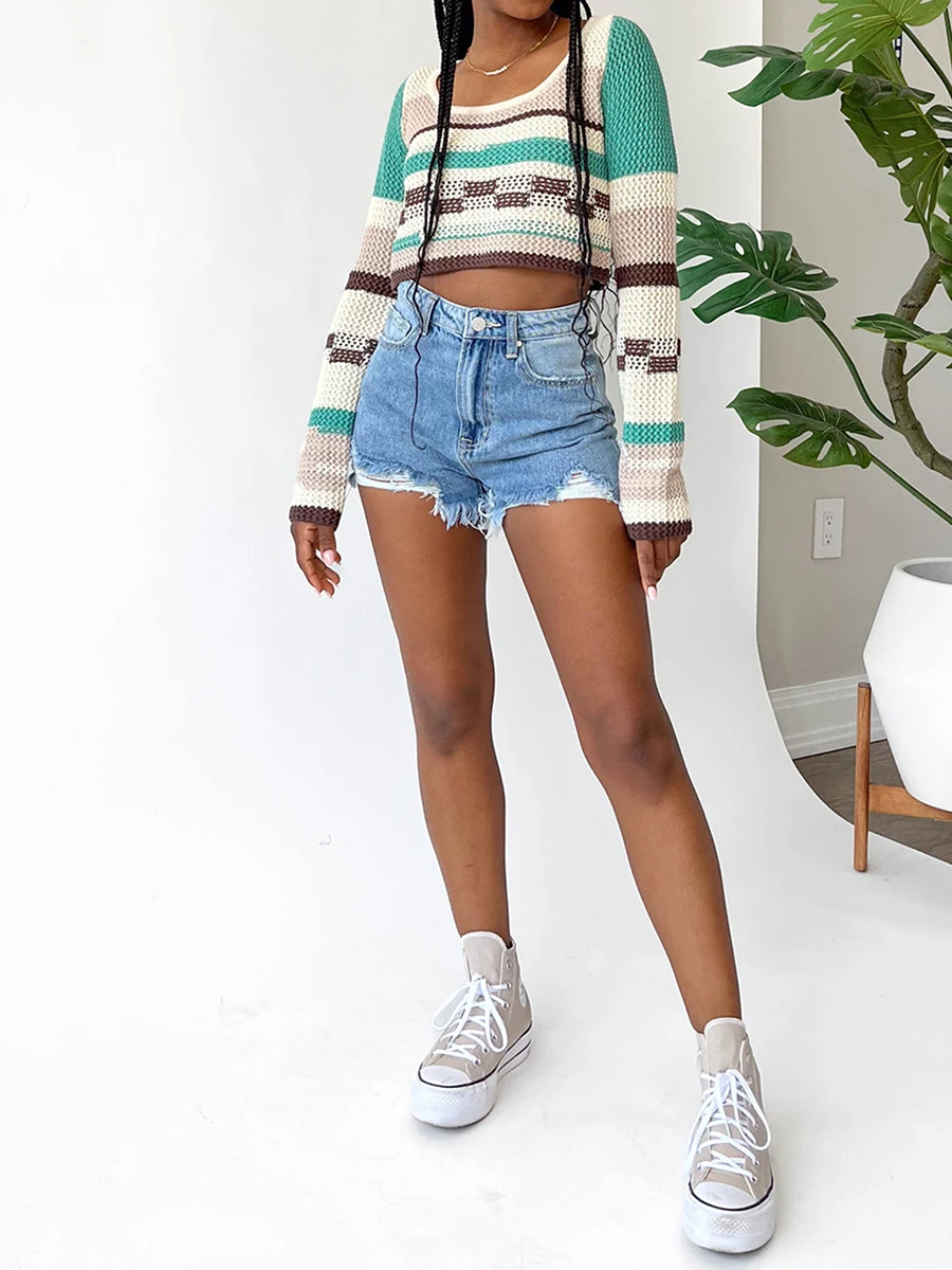 Women’s Cropped Shawl Top