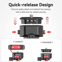 Ulanzi TT31 Claw Quick Release Tripod 2-in-1 Tripod and Monopod with 360° Panoramic Head 180° Revertible Legs for DSLR Camera - Image 3