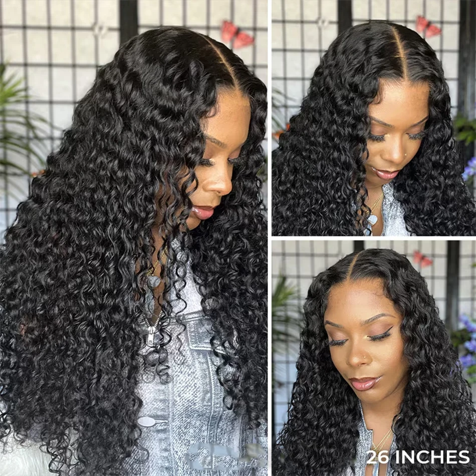 Best Water Wave 13x6 HD Lace Frontal Wig Curly Human Hair Wigs For