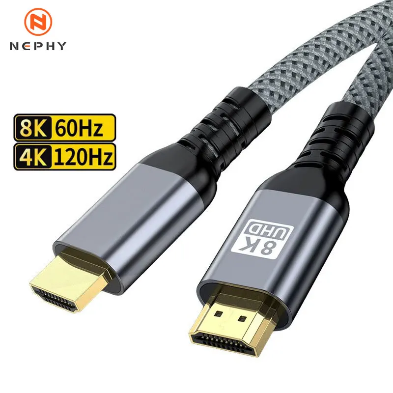 Ultra High-Speed HDMI 2.1 Cable – 8K/60Hz & 4K/120Hz Support, 48Gbps EARC/ARC, Ideal for Home Theater and Gaming, Available in Multiple Lengths