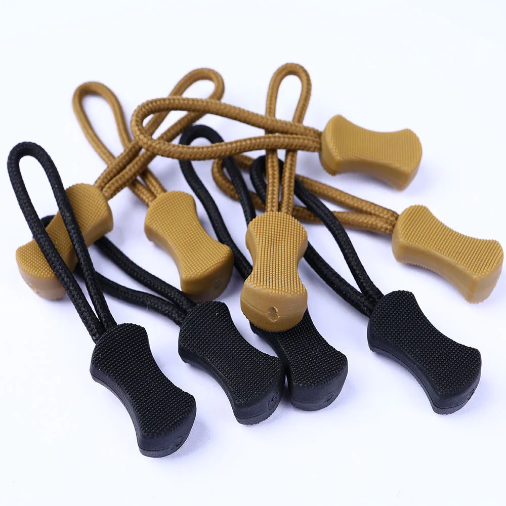 10pcs/lot Zipper Pull Tag Puller End Fixer Zip Cord Tab Replacement Clip Broken Buckle Travel Bag Suitcase Backpack Accessories