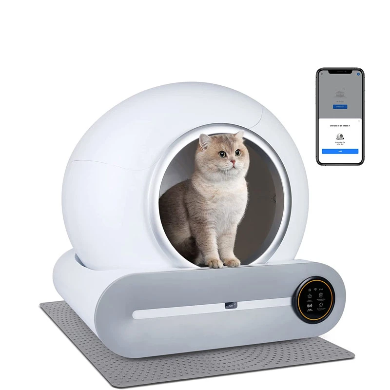 Tonepie Automatic Smart Cat Litter Box Self Cleaning App Control Pet