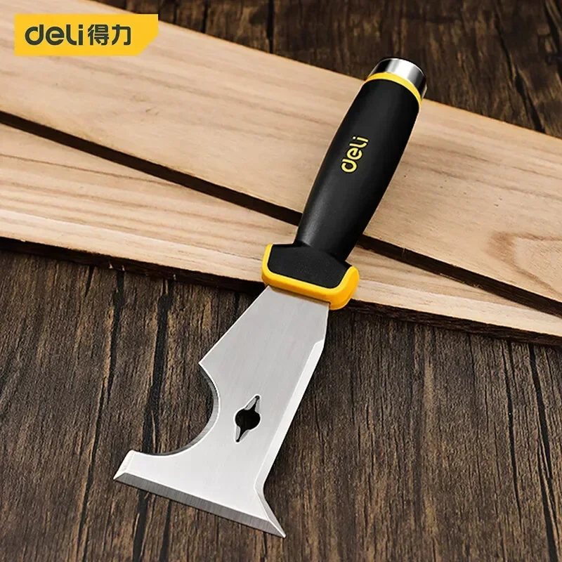 Deli Stainless Steel Putty Knife Scraper putty knife scraper drywall spatula paint scraper Paint Scraper Tool Multi-Use Drywall Paint Stripper Tool for Scraping & Caulk