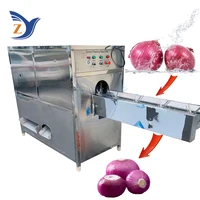 Onion Cutting and Peeling Machine 500kg per Hour Home Commercial Electric Large Automatic Stainless Steel Pneumatic Processing 1