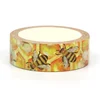 2024 NEW 1PC 10M Decor Hand painted hive with flowers and bees Washi Tape for Scrapbooking Diary Masking Tape Stationery 2