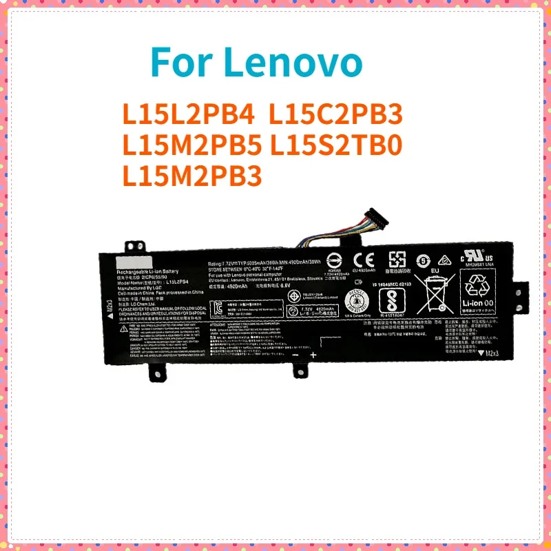 High Quality Laptop Batteries for Lenovo L15L2PB4 L15C2PB3 L15M2PB5 L15S2TB0 L15M2PB3 Laptop Parts & Accessories 3800mAh