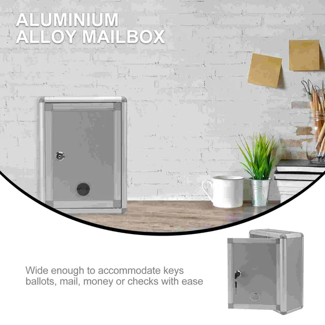 Kreatív Javaslat Doboz Retro Dekoráció Ki A Ajtó Kis Postafiók Alumínium Ötvözet Fém - Image 4