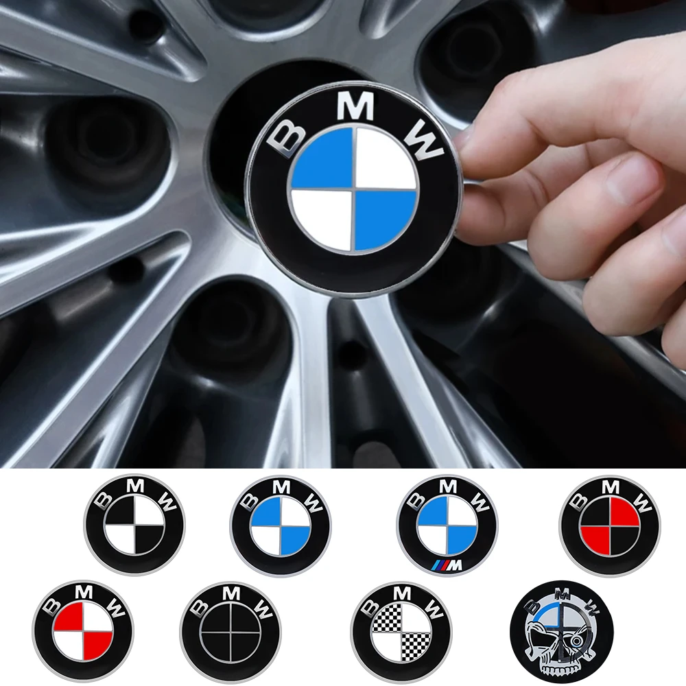 

56/60mm Car Badge Wheel Center Cover Stickers Hub Caps Decal For BMW M M3 M5 M6 X3 E46 E90 E39 F10 F20 F30 G20 E60 E36 E34 X6