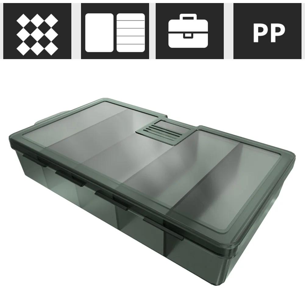 

1pc Lure Box Large-capacity Ultra-thin 5-grid Multi-functional Fishing Storage Box U-shaped Bait Slot Fishing Accessories
