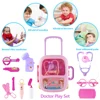 Doctor Play Set Doctor Toys for Kids Pretend Play Medical Tool Toy with Portable Suitcase Educational Toy Gift for Boy Girl 3